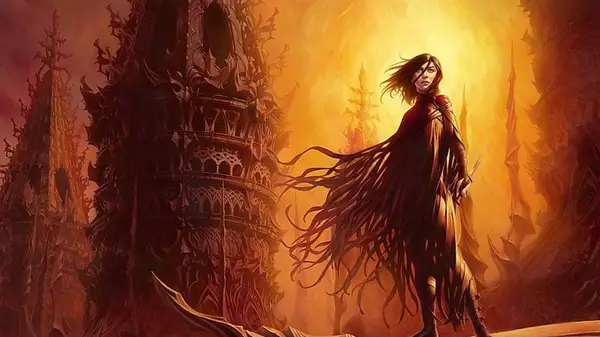 fantasy character in shadows